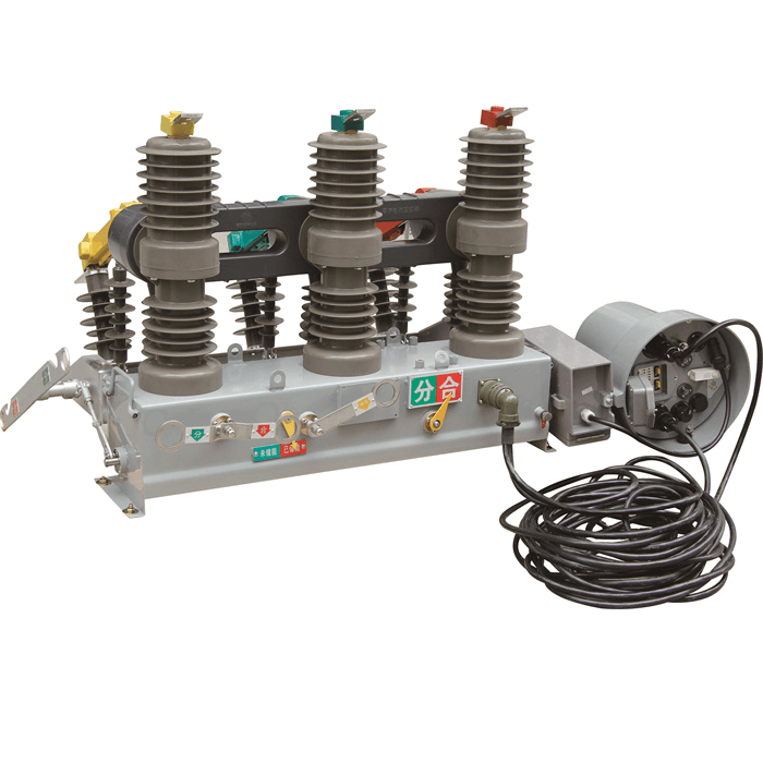 ZW32-12 outdoor medium voltage vacuum circuit breaker recloser controller 12KV by motor